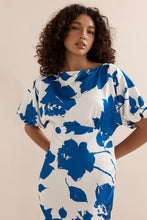 Load image into Gallery viewer, Caitlin Crisp Milano Dress - Royal Rose Satin  Hyde Boutique   
