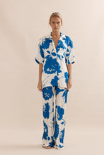 Load image into Gallery viewer, Caitlin Crisp Ibiza Shirt - Royal Rose Satin  Hyde Boutique   
