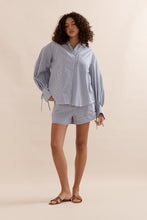 Load image into Gallery viewer, Caitlin Crisp Stripe Sonny Shirt - Blue Stripe  Hyde Boutique   
