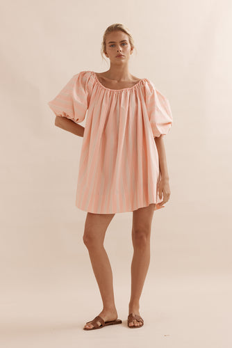 Caitlin Crisp Brooklyn Mini - Coral Stripe Hyde Boutique