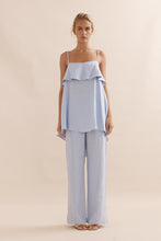 Load image into Gallery viewer, Caitlin Crisp Rio Top - Sky Blue Linen  Hyde Boutique   
