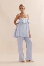 Load image into Gallery viewer, Caitlin Crisp Rio Top - Sky Blue Linen  Hyde Boutique   
