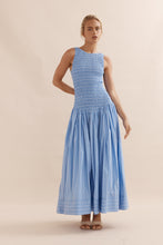 Load image into Gallery viewer, Caitlin Crisp Celine Dress - Blue White Stripe Hyde Boutique
