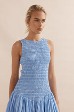 Load image into Gallery viewer, Caitlin Crisp Celine Dress - Blue White Stripe Hyde Boutique
