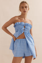 Load image into Gallery viewer, Caitlin Crisp Victoria Set - Blue White Stripe Hyde Boutique
