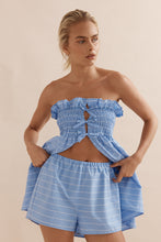 Load image into Gallery viewer, Caitlin Crisp Victoria Set - Blue White Stripe Hyde Boutique
