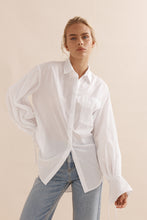 Load image into Gallery viewer, Caitlin Crisp Sunny Beach Shirt - White Voile Arriving March Hyde Boutique
