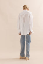 Load image into Gallery viewer, Caitlin Crisp Sunny Beach Shirt - White Voile Arriving March Hyde Boutique
