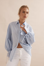 Load image into Gallery viewer, Caitlin Crisp Sunny Beach Shirt - Sky Blue Voile Hyde Boutique
