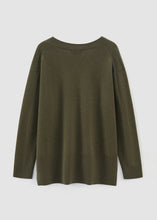 Load image into Gallery viewer, Aleger 494 Cashmere Gorgeous V Neck - Olive Apparel > Women > Clothing > Knitwear > Jumpers > V Neck Jumpers > Aleger Hyde Boutique
