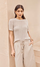 Load image into Gallery viewer, Marlow Lume Knit Tee - Natural
