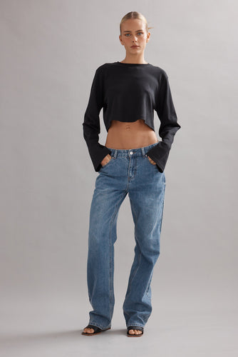 Caitlin Crisp Boyfriend Jean - Denim Glitter Hyde Boutique