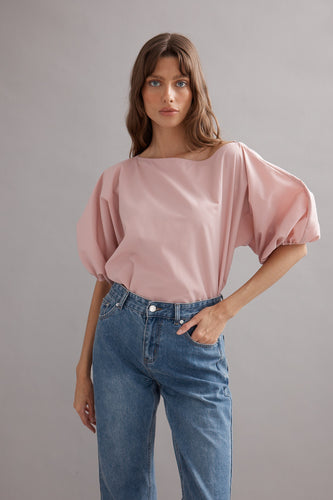 Caitlin Crisp Coastline Top - Dusty Rose Hyde Boutique