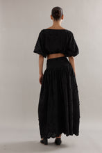 Load image into Gallery viewer, Caitlin Crisp Capri Skirt - Black Broderie Hyde Boutique
