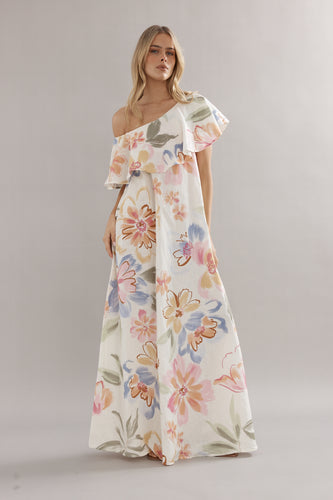 Caitlin Crisp Chloe Gown - Tea Party Floral (code: LW) Hyde Boutique