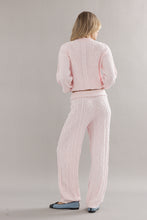 Load image into Gallery viewer, Caitlin Crisp Cotton Cable Knit Jumper - Pink (code LW+) Hyde Boutique

