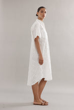 Load image into Gallery viewer, Caitlin Crisp Mackenzie Shirt Dress - White Broderie Hyde Boutique
