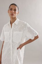 Load image into Gallery viewer, Caitlin Crisp Mackenzie Shirt Dress - White Broderie Hyde Boutique
