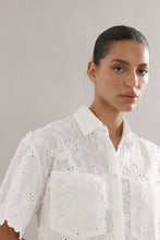 Load image into Gallery viewer, Caitlin Crisp Mackenzie Shirt Dress - White Broderie Hyde Boutique
