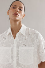 Load image into Gallery viewer, Caitlin Crisp Mackenzie Shirt Dress - White Broderie Hyde Boutique
