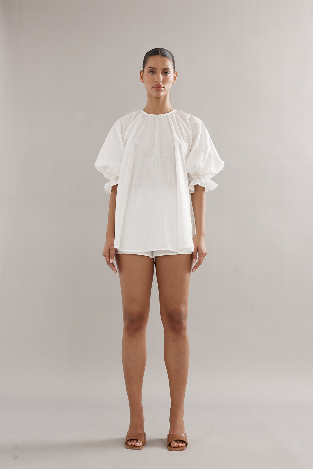 Caitlin Crisp Horizon Top - Ivory