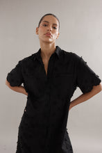 Load image into Gallery viewer, Caitlin Crisp Mackenzie Shirt Dress - Black Broderie Hyde Boutique
