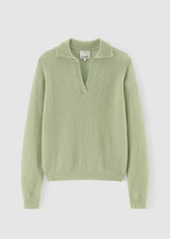 Load image into Gallery viewer, Aleger 522 Weekends Away Polo - Mint Cream Apparel > Women > Clothing > Knitwear > Knit Tops > Polo Knit Tops > Aleger Hyde Boutique
