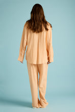 Load image into Gallery viewer, Papinelle x Karen Walker Seersucker Stripe F/L PJ Set - Orange/Cream
