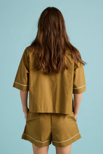 Load image into Gallery viewer, Papinelle x Karen Walker Runaway Girl Boxer PJ Set - Nutria
