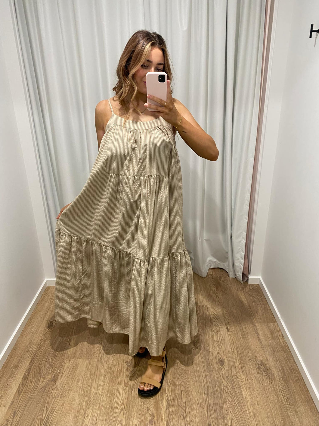 Pol Acacia Sundress - Light Khaki  Hyde Boutique   