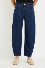 Load image into Gallery viewer, Among The Brave Graduate Stretch Barrel Jeans - Dark Blue Arriving Monday
