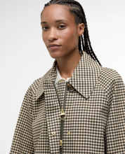 Load image into Gallery viewer, Barbour Kennedy Showerproof Jacket - Sage Houndstooth/Mist Apparel > Women > Clothing > Jackets &amp; Coats > Lightweight Jackets > Barbour Hyde Boutique

