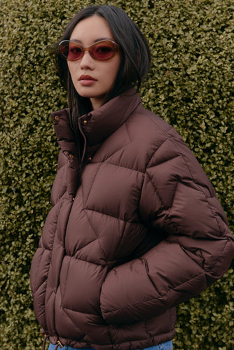 Karen Walker Quest Monogram Down Puffer - Mahogany Hyde Boutique