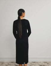 Load image into Gallery viewer, Standard Issue Merino V Neck Dress - Black Hyde Boutique
