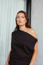 Load image into Gallery viewer, Marlow Palma Asymmetric Top - Black
