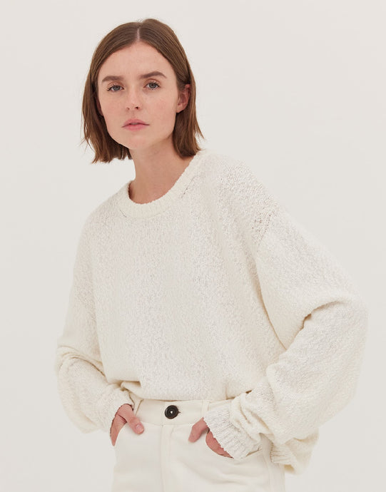 Cloth & Co Boucle Knit | Milk  Hyde Boutique   