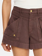 Load image into Gallery viewer, Kivari Celene Denim Short - Chocolate
