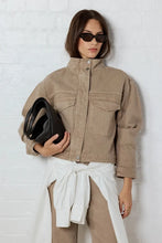 Load image into Gallery viewer, Stories be Told Idolise Taupe Stretch Soft Barrel Jean Hyde Boutique
