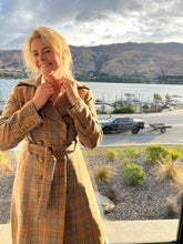 Load image into Gallery viewer, Jordan Elli Brentwood Trench Coat - Pink Check Hyde Boutique
