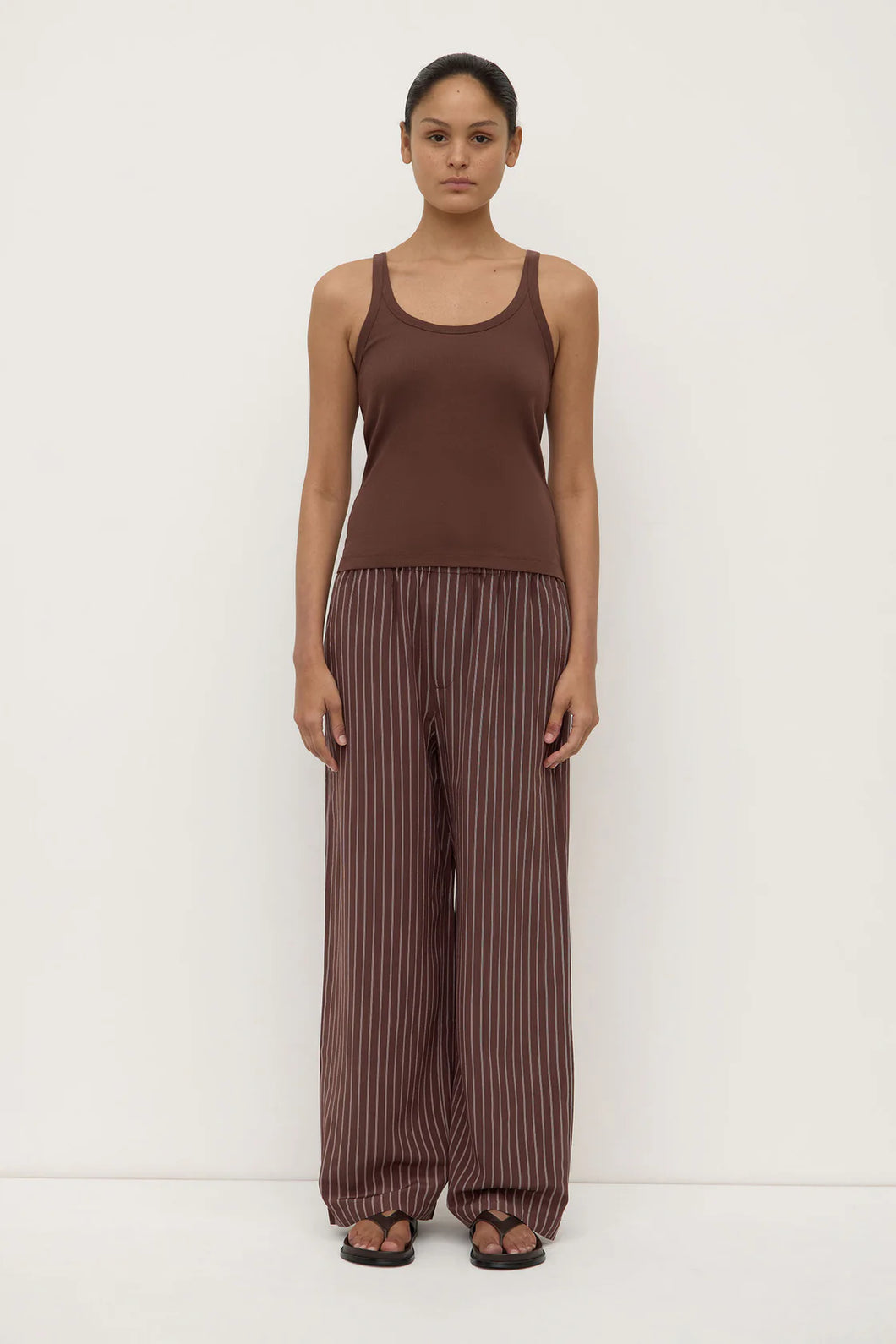 Assembly Label Charlie Rib Tank - Espresso