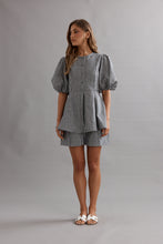 Load image into Gallery viewer, Caitlin Crisp Sofia Blouse - Ink/White Gingham
