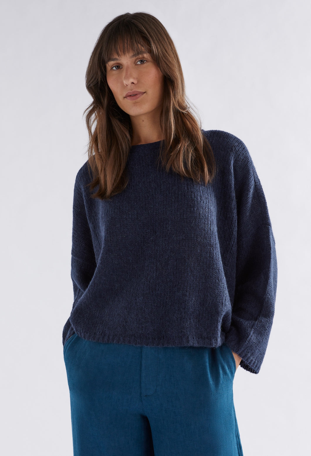 Elk Agna Sweater - Steel Blue Hyde Boutique