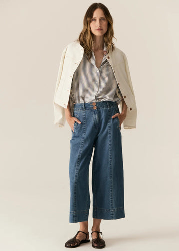 Pol Clothing Carsen Crop Pant - Light Wash Hyde Boutique