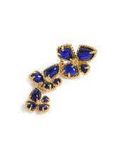 Load image into Gallery viewer, Zimmermann Bloom Large Dangles - Gold/Blue Hyde Boutique

