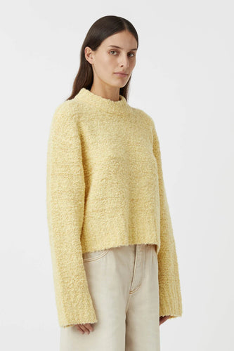 Camilla and Marc Thalassa Sweater - Butter Yellow  Hyde Boutique   