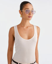 Load image into Gallery viewer, Luv Lou The Carter Sunglasses - Light Gold Sunglasses Luv Lou
