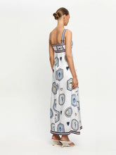 Load image into Gallery viewer, Kivari Alessia Maxi Dress - Cream Navy Hyde Boutique

