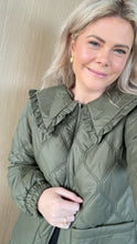 Load image into Gallery viewer, Moke Tess Women Quilt Coat - Olive Green Apparel > Women > Clothing > Jackets > Bomber Jackets > Quilted Bomber Jackets > Moke Hyde Boutique
