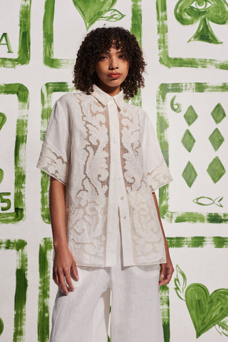 Alemais Pegasus Shirt - Ivory Hyde Boutique