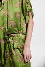 Load image into Gallery viewer, Alemais Dice Silk Shirt - Forest  Hyde Boutique   
